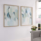 Seabreeze - Abstract Framed Canvas Prints (Set of 2) - Light Blue