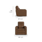 Dutch - Power Swivel Gliding Recliner With Power Headrest, Lumbar, Heat & Massage