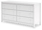 Hallityn - Six Drawer Dresser - White