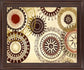 Sunburst Medallion - 28" x 34" Framed Wall Art - Beige