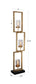 Cielo - Staggered Rectangles Floor Lamp - Gold