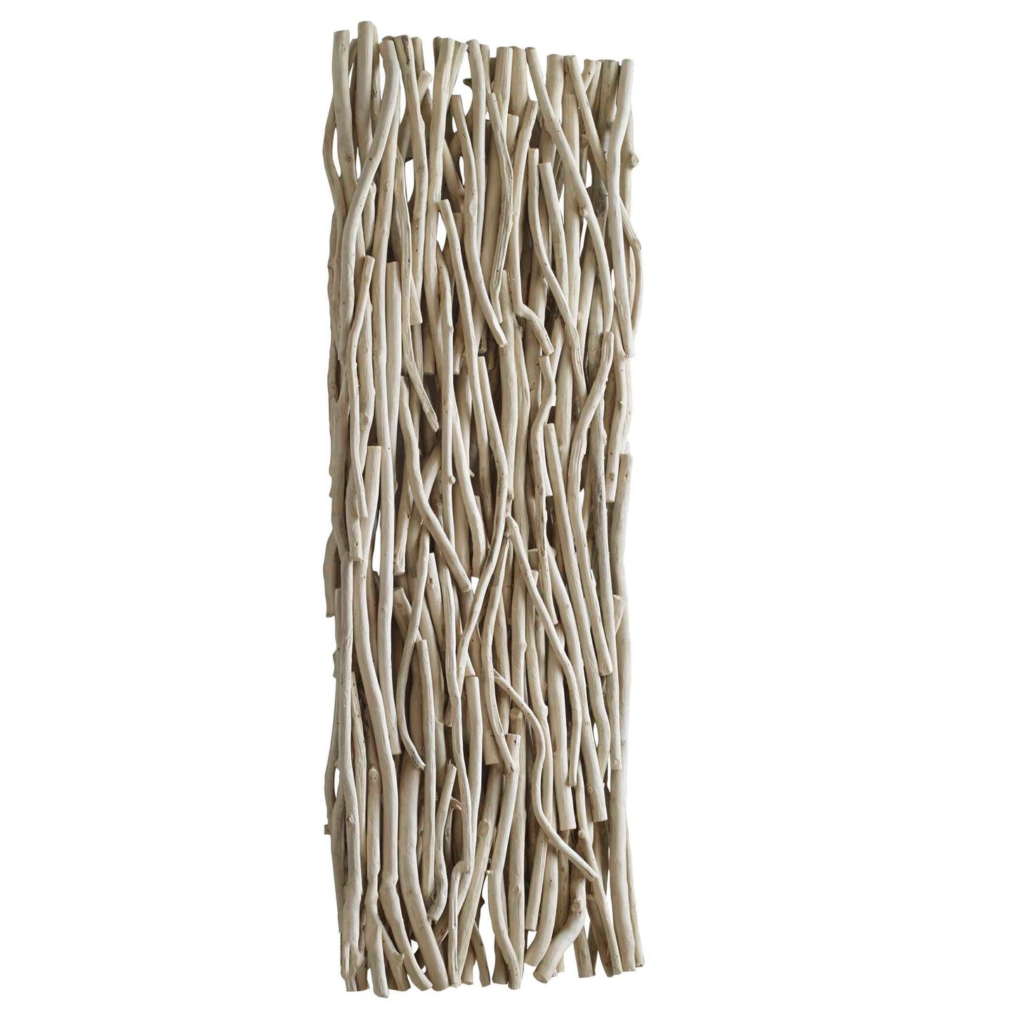 Gathered Teak - Bleached Wood Wall Decor - Beige