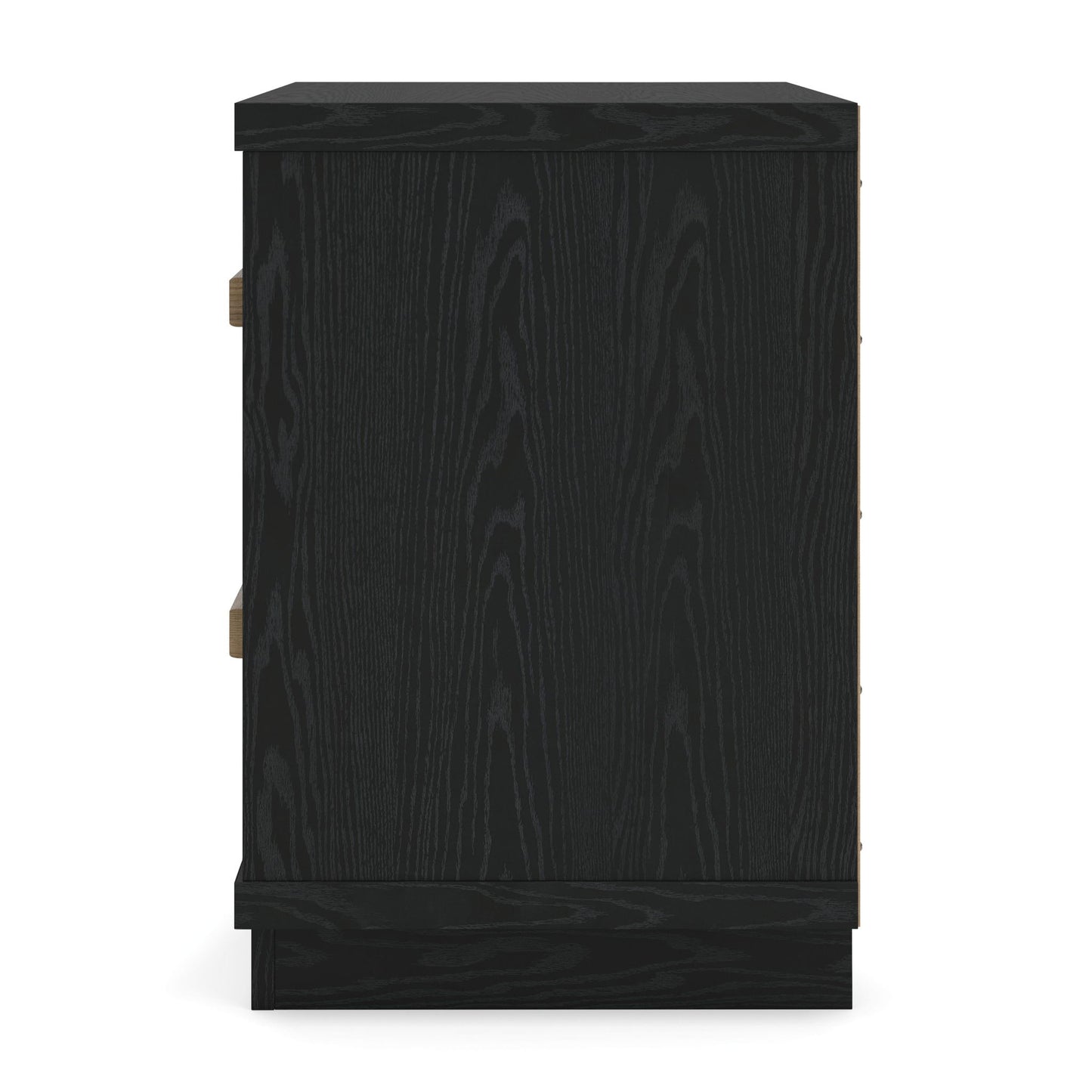 Kozmour - Two Drawer Night Stand - Black / Brown