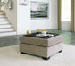 Creswell - Ottoman With Storage - Stone