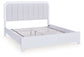 Jarlee - 4 Pc. - King Panel Bed, Dresser, Mirror And Nightstand - White