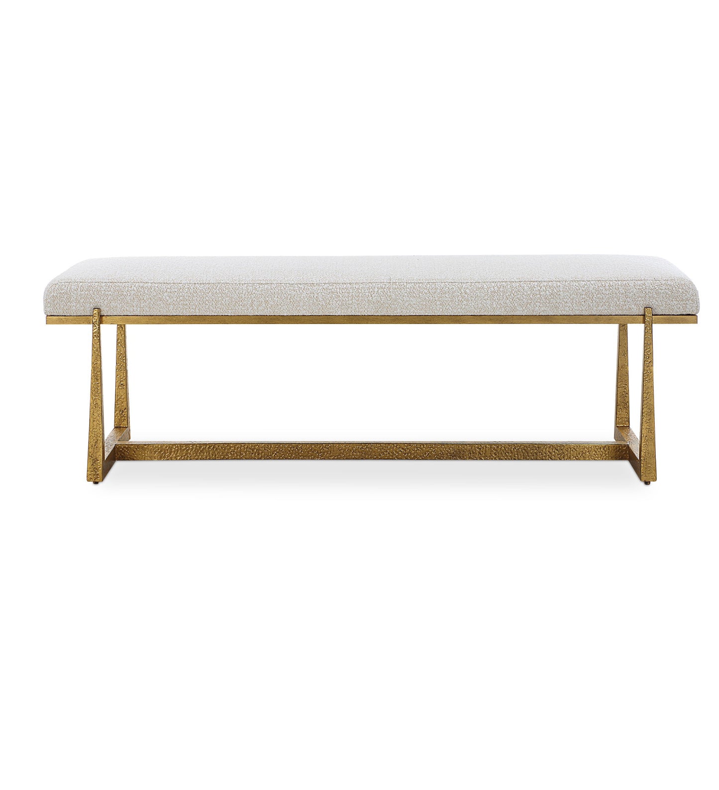 Midas - Bench - Antique Gold & White