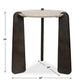 Talud - Modern Marble Side Table - Bronze / Gray