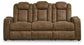 Wolfridge - Power Reclining Sofa With Adj Headrest - Brindle