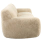 Abide - Rounded Sheepskin Sofa - Beige