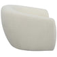 Capra - Art Deco White Swivel Chair