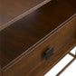 Bexley - Walnut Side Table - Dark Brown