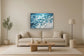 Glistening Tidal Flow - 32" x 47" Framed Wall Art - Blue