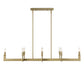 Cordoba - 8 Light Linear Chandelier - Gold