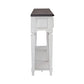 Allyson Park - Hall Table - Wirebrushed White / Charcoal