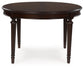 Lavinton - 8 Pc. - Dining Room Extension Table, 6 Side Chairs, Server - Brown