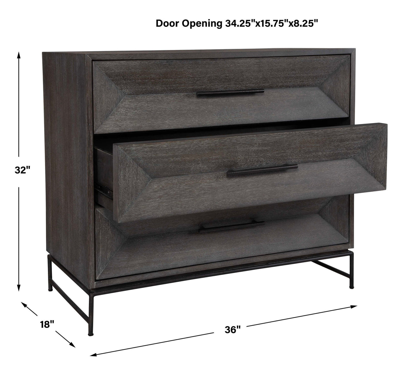 Knox - Dark Walnut Accent Chest