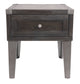 Todoe - Rectangular End Table - Dark Gray