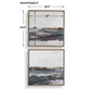 Bring Me In - Framed Landscape Painting (Set of 2) - Blue / Brown / Pink / Purple / White