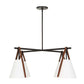 Reins - Accent Straps 4 Light Chandelier - Black