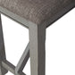 Newport - Counter Height Dining Bench - Smokey Gray / Carbon Gray