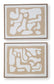 Waldett - Wall Art Set (Set of 2) - Beige / White