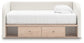 Arloster - 3 Pc. - Twin Day Bed With Storage, Dresser And Nightstand - White