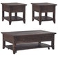 Paradise Valley - 3 Piece Table Set - Saddle Brown
