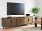 Roanhowe - Extra Large TV Stand - Brown