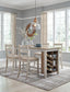 Skempton - Rectangular Counter Table With Storage - White