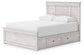Makidern - Panel Storage Bed With 2 Under Bed Storage Units