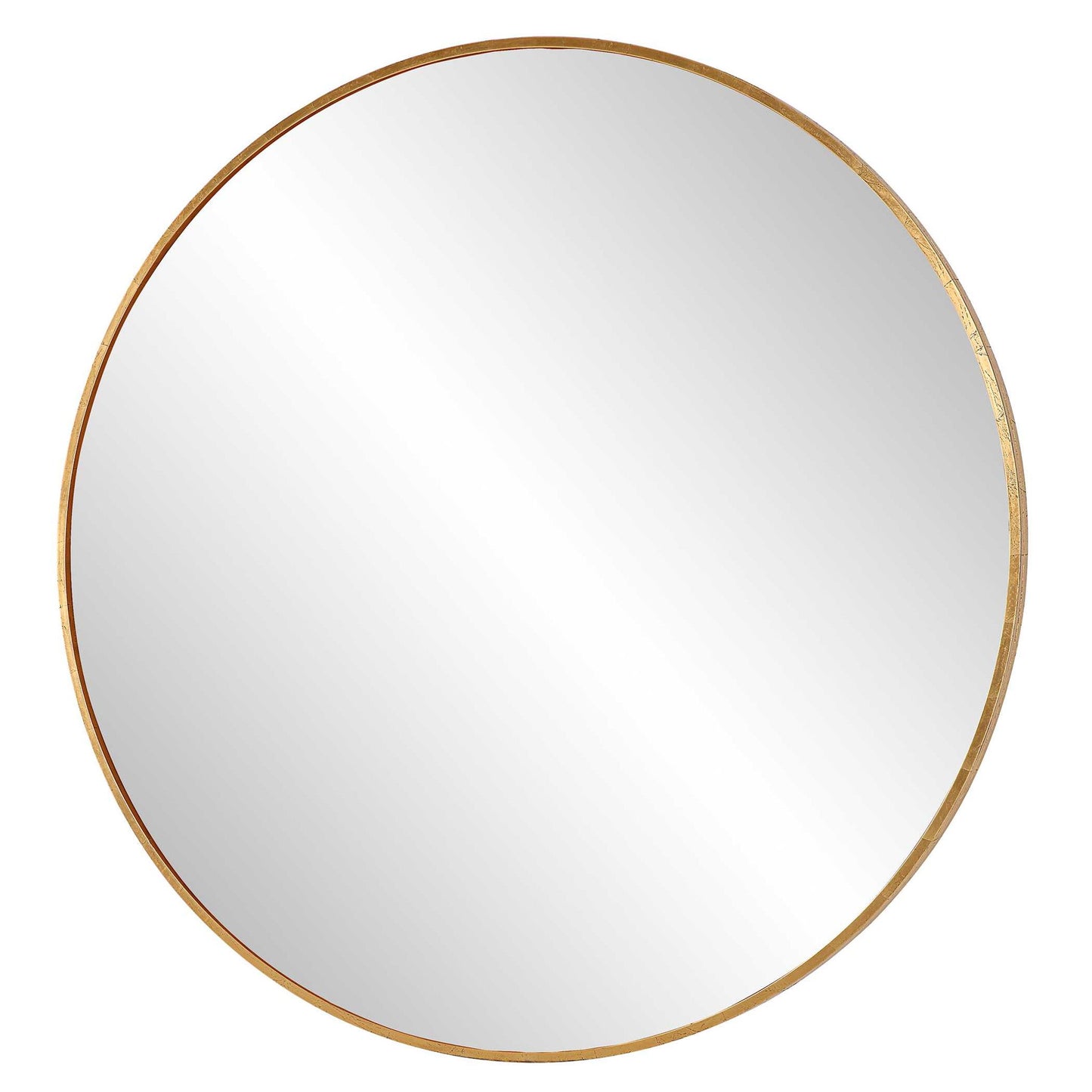 Junius - Large Round Mirror - Gold