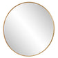 Junius - Large Round Mirror - Gold