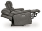 Bleckley - Power Reclining Loveseat With Console / Adjustable Headrest