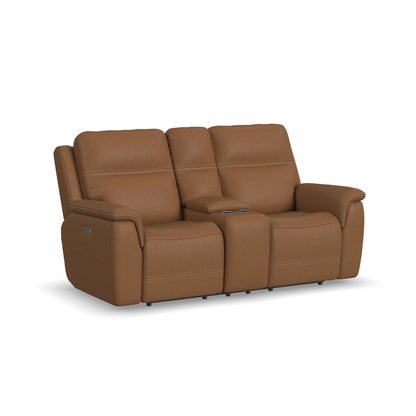 Sawyer - Power Reclining Loveseat With Console, Power Headrests, Lumbar