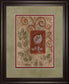 Verdant Scrolls - 34" x 40" Framed Wall Art - Beige