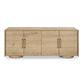 Evanston - 4 Door Natural Oak Cabinet - Woodtone
