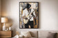 Midnight Riff II Hand-Embellished Canvas In Frame - White / Cream