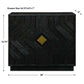 Faulkner - 3 Drawer Modern Chest - Black / Brass