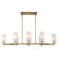 Mistie - 8 Light Linear Chandelier - Bronze
