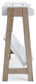 Blariden - Small Bookcase - White / Tan