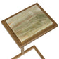 Gamora - Marble Drink Table - Gold / Green