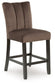 Jeshina - Upholstered Barstool (Set of 2) - Mocha