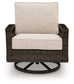 Monterey Point - Swivel Lounge Chair (Set of 2) - Dark Brown