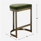 Ivanna - Brass Counter Stool - Moss