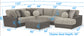 Canyon - 4 Piece Sectional With Cuddler Seat Cushions, Included Accent Pillows And Cocktail Ottoman (Right Side Facing Chaise) - Umber