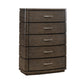 Cascade Falls - 5 Drawer Chest - Satin Espresso