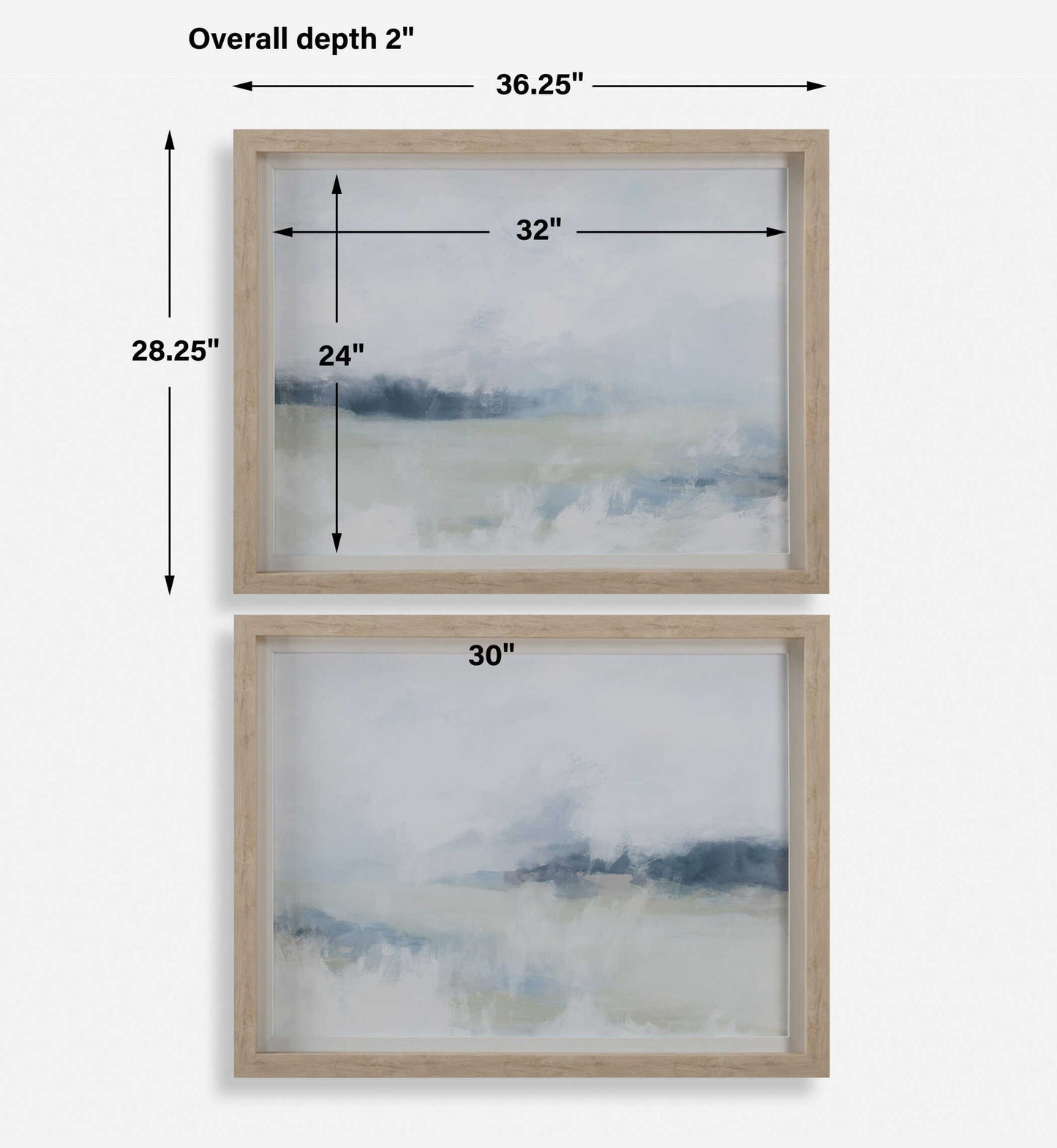Breezy - Vista Framed Prints (Set of 2)