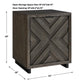 Barrett - Oak Cabinet - Dark Charcoal