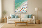 Sunlit Seaside Escape - 48" x 48" Framed Wall Art