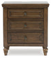 Sturlayne - Three Drawer Night Stand - Brown